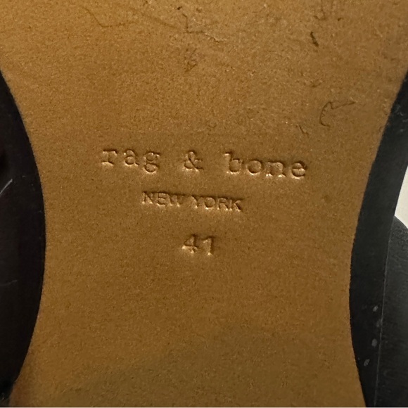 Rag & Bone black buckle short heeled boots - Picture 8 of 8